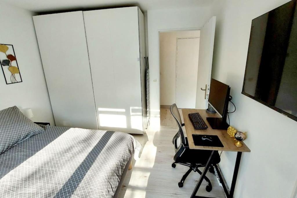 Cosy Home 2, 2 Chambres, 6 Personnes, 3 Min Gare, Parking Cergy Kültér fotó