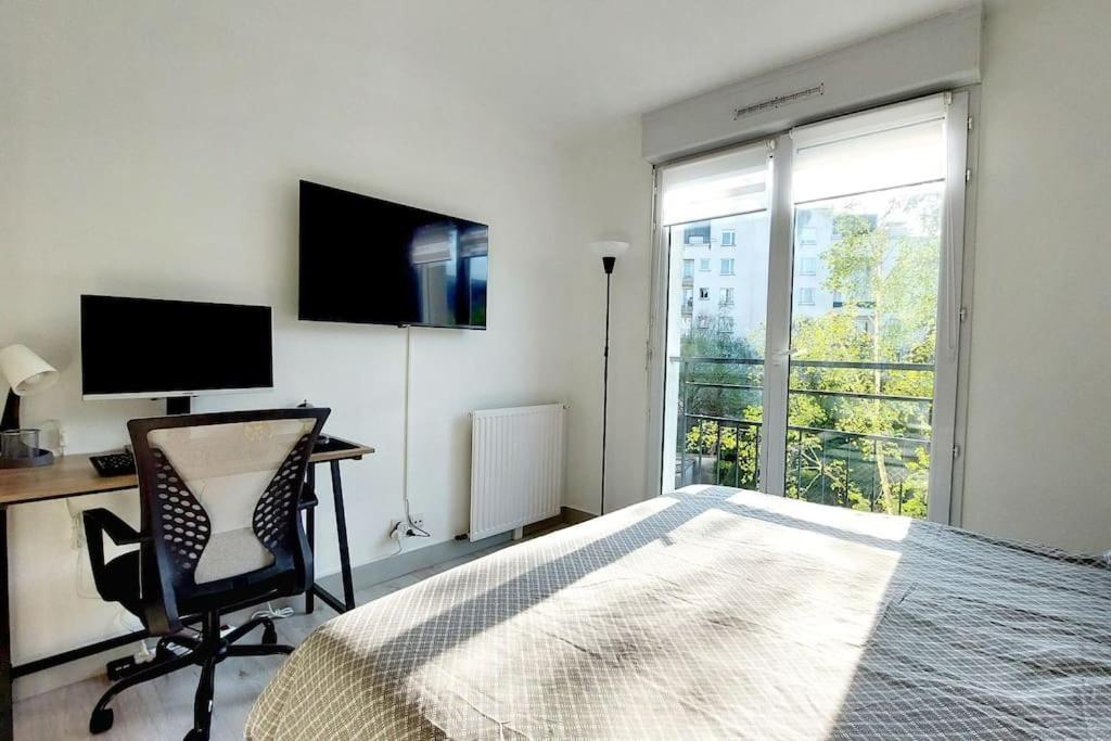 Cosy Home 2, 2 Chambres, 6 Personnes, 3 Min Gare, Parking Cergy Kültér fotó